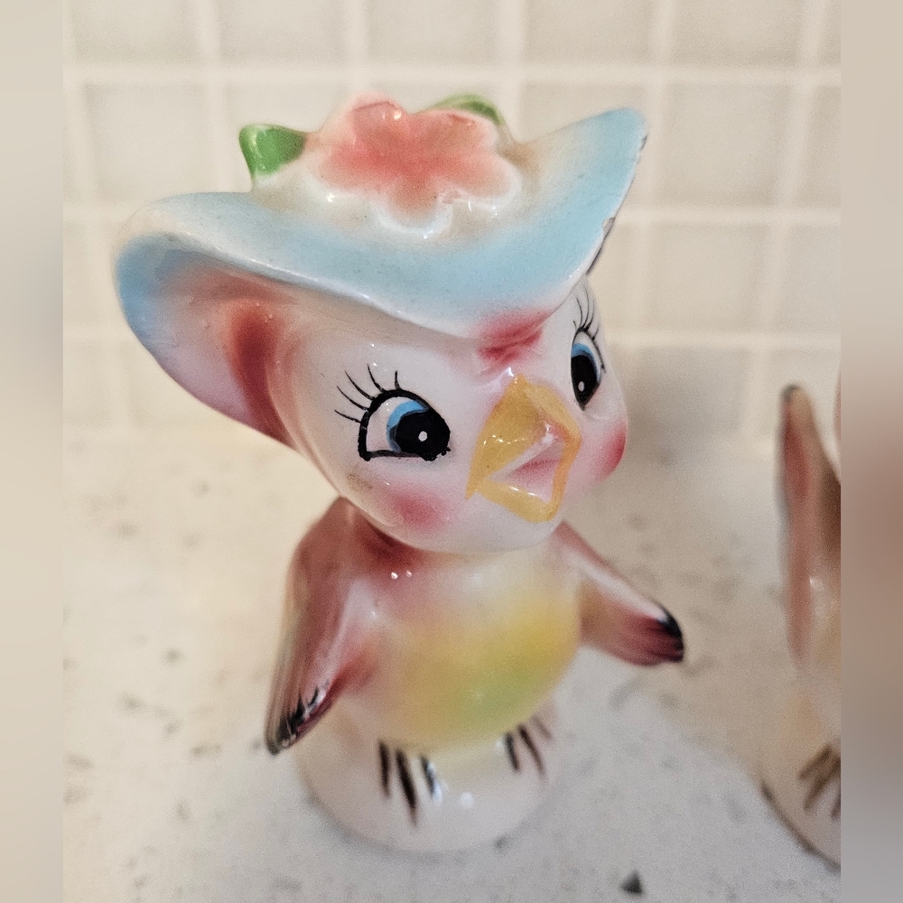 Mcm Kitsch Mr Mrs Bird Shakers - Picture 2 of 7
